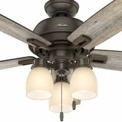 Best Sale 🎉 Hunter Fan Company 52" Donegan With 3 Lights Onyx Bengal Ceiling Fan With Light 😀 -ceiling lighting store 00a1fddf0f8fcfdd 7528 w800 h800 b0 p0