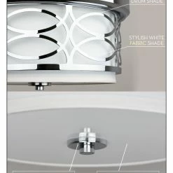 Flash Sale ❤️ Kira Home Sienna 13" Flush Mount Ceiling Light, Round Frosted Glass Diffuser 🔔 -ceiling lighting store 0101e67b0d79a64e 9235 w800 h800 b0 p0