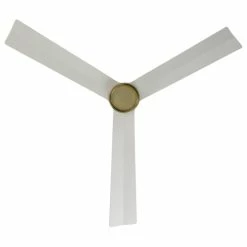 Brand new 🎉 WAC Lighting Clean Indoor/Outdoor 3-Blade Smart Ceiling Fan 54" Brass/White, Without Light 🔔 -ceiling lighting store 03614c39000882a7 3779 w800 h800 b1 p0