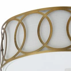 Best Sale 🤩 JONATHAN Y Aria 2-Light Metal LED Flush Mount, Brass Gold, 12.25"w 🎉 -ceiling lighting store 056142c1037d3e9f 7193 w800 h800 b0 p0