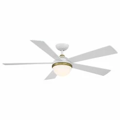 Cheapest ❤️ WAC Lighting Eclipse Indoor/Outdoor 5-Blade Smart Ceiling Fan 54" Satin Brass/White, LED ⭐ 11 Cheapest ❤️ WAC Lighting Eclipse Indoor/Outdoor 5-Blade Smart Ceiling Fan 54" Satin Brass/White, LED ⭐ -ceiling lighting store 05d1c16200088317 3767 w800 h800 b1 p0