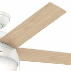 Best Sale 🎁 Hunter Fan Company 46" Anslee Fresh White Ceiling Fan With Light 🔥 -ceiling lighting store 07319a050f8fcdf8 2955 w800 h800 b0 p0