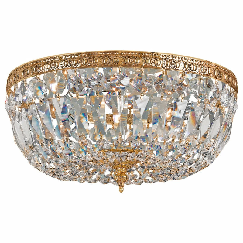 Discount π Crystorama Lighting Ceiling Mount 3 Light Flush Mount, Olde Brass, Clear Italian β 1 Discount π Crystorama Lighting Ceiling Mount 3 Light Flush Mount, Olde Brass, Clear Italian β
