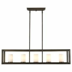 Best deal 🛒 Golden Lighting Smyth Linear Pendant, Opal Glass, Gunmetal Bronze 👍 -ceiling lighting store 09a1bc1801730db7 5230 w800 h800 b1 p0