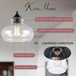 Best reviews of π Kira Home Harlow 37.5" Farmhouse Kitchen Island Light, Glass Shades, Adjustable π 11 Best reviews of π Kira Home Harlow 37.5" Farmhouse Kitchen Island Light, Glass Shades, Adjustable π -ceiling lighting store 0be1e2bc00d397a8 8689 w800 h800 b0 p0