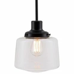 Top 10 π€© Linea Di Liara Scolare Pendant Light With Bulb, Black π