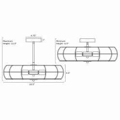 Wholesale 😀 Kira Home Gage 18" Farmhouse/ Ceiling Light, Metal Cage Shade, Black 🤩 -ceiling lighting store 108174240d69cae5 8651 w800 h800 b1 p0