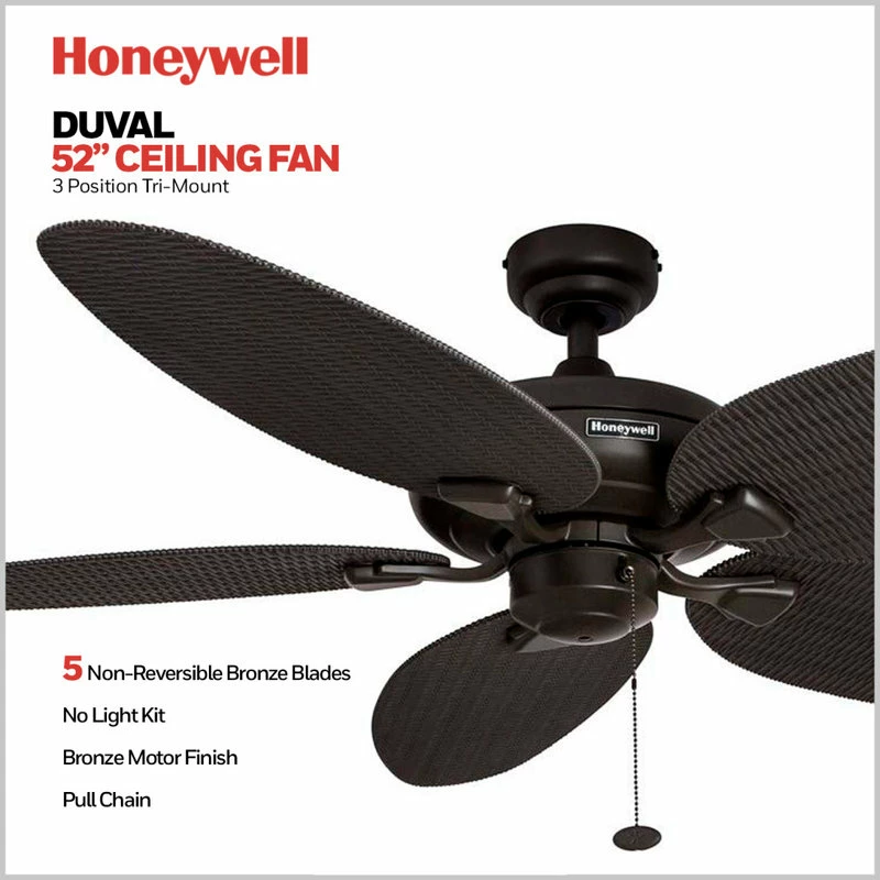 Coupon π€© Honeywell Ceiling Fans Honeywell Duvall 52 Inch Tropical Outdoor Ceiling Fan, Bronze βοΈ 2 Coupon π€© Honeywell Ceiling Fans Honeywell Duvall 52 Inch Tropical Outdoor Ceiling Fan, Bronze βοΈ - Image 2