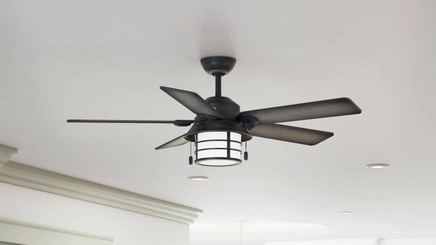 Best Pirce ✔️ Hunter Fan Company 54" Key Biscayne Weathered Zinc Ceiling Fan With Light ❤️ 2 Best Pirce ✔️ Hunter Fan Company 54" Key Biscayne Weathered Zinc Ceiling Fan With Light ❤️ - Image 2