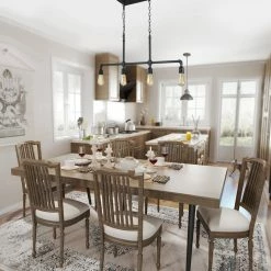 Cheap 😉 LALUZ 4-Light Iron Pipe Black Metal Chandelier 🥰 -ceiling lighting store 13f1329502c67955 4644 w800 h800 b0 p0