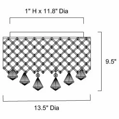 Top 10 🎁 Edvivi Lighting 4-Light Antique Copper Lattice Crystal Flush Mount Chandelier Glam ✨ -ceiling lighting store 143137f50ff506b6 2568 w800 h800 b1 p0