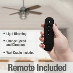 Promo 😀 Hunter Fan Company Hunter 52" Port Royale Matte Silver Ceiling Fan, LED Light Kit And Remote 🎁 -ceiling lighting store 14b1d9da0f8fcccc 9893 w800 h800 b0 p0