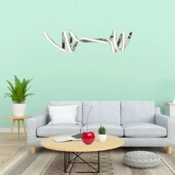 Promo 🛒 Finesse Decor Munich LED Horizontal Chandelier // Chrome // Black // Gold, Silver 👏 -ceiling lighting store 14c18c7000cb8349 7500 w800 h800 b0 p0