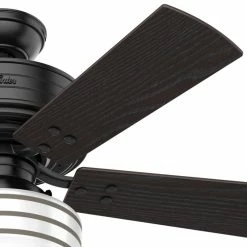 Hot Sale 👏 Hunter Fan Company Cedar Key Matte Black Ceiling Fan With Light/Remote, 44" ❤️ -ceiling lighting store 15614a600f8fd2b1 9919 w800 h800 b0 p0