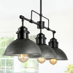 Cheapest 👏 Laluz 3-Light Linear Chandeliers Kitchen Island Pendant Lighting ✨
