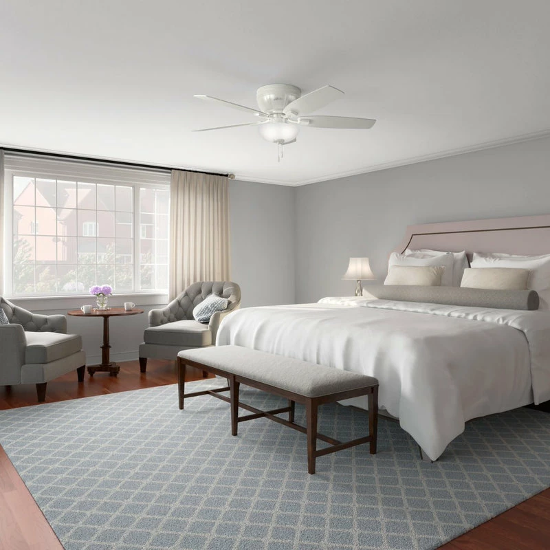 Discount 😀 Hunter Fan Company 52" Kenbridge LP With Light Fresh White Ceiling Fan W/ Light 🌟 3 Discount 😀 Hunter Fan Company 52" Kenbridge LP With Light Fresh White Ceiling Fan W/ Light 🌟 - Image 3