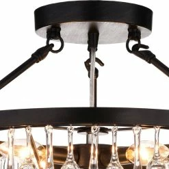 Brand new 😀 Greenville Signature Ariane 5-Light Black Semi Flush Mount ✨ -ceiling lighting store 17111b9e08ea894f 5052 w800 h800 b0 p0