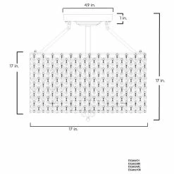 New 😉 Edvivi Lighting Marya 4-Light Antique Copper Beaded Drum Semi Flush Mount Crystal Chandelier Gla 🌟 -ceiling lighting store 17911f470d8d281d 9358 w800 h800 b1 p0