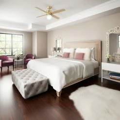 Promo 🔔 Hunter Fan Company 52" Hepburn Ceiling Fan With Light With Wall Control, White 🔔 -ceiling lighting store 17c175ad0f8fcf48 7512 w800 h800 b0 p0