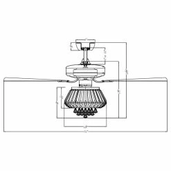 Cheap ❤️ Whoselamp 52-In Crystal 5-Blade Ceiling Fan With Light, Remote Control, Chrome 🎉 -ceiling lighting store 19b12a860d1d7a68 9223 w800 h800 b1 p0