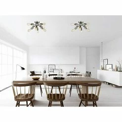 Promo 🌟 Mooseled Milano Sputnik Ceiling Light 8-light Flush Mount Fixture, Brushed Nickel 😀 -ceiling lighting store 1ad19f370e9a5acb 8383 w800 h800 b0 p0
