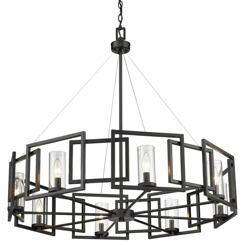 Top 10 π Golden Lighting Marco 8-Light Chandelier, Gunmetal Bronze, Matte Black, Matte Black π 3 Top 10 π Golden Lighting Marco 8-Light Chandelier, Gunmetal Bronze, Matte Black, Matte Black π - Image 3
