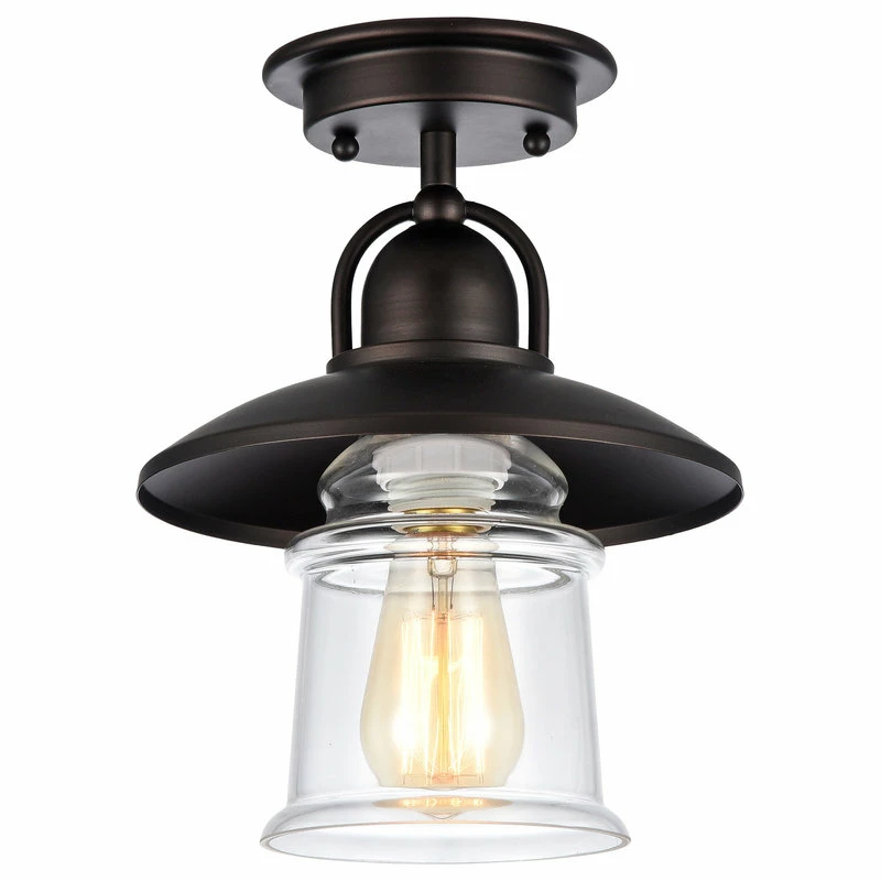 Hot Sale β€οΈ CHLOE Lighting, Inc. IRONCLAD, 1 Light Rubbed Bronze Semi-flush Ceiling Fixture, 9" Shade π 1 Hot Sale β€οΈ CHLOE Lighting, Inc. IRONCLAD, 1 Light Rubbed Bronze Semi-flush Ceiling Fixture, 9" Shade π