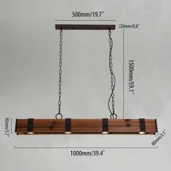 Deals 💯 Homary Loft Style 4-Light LED Linear Rust Wood, Metal Island Pendant Light 🛒 -ceiling lighting store 1ea195dd01767fcd 1868 w800 h800 b0 p0