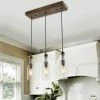Hot Sale 🥰 LALUZ Farmhouse 3-light Glass Pendants Kitchen Island Lights Transitional Lighting ✔️