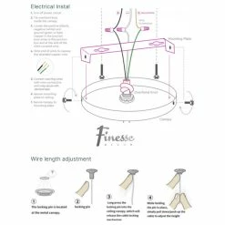 Promo 🛒 Finesse Decor Munich LED Horizontal Chandelier // Chrome // Black // Gold, Silver 👏 -ceiling lighting store 21e1ab9500f98c91 7577 w800 h800 b1 p0