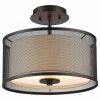 Hot Sale 🤩 CHLOE Lighting, Inc. Audrey Transitional 2-Light Rubbed Bronze Semi-Flush Ceiling Fixture ⌛