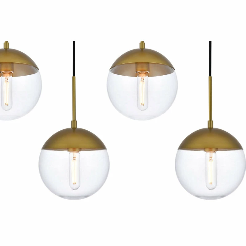 Brand new π― Elegant Furniture & Lighting Elegant Lighting LD6091 Eclipse 7 Light 54"W Linear Pendant - Brass / Clear π 3 Brand new π― Elegant Furniture & Lighting Elegant Lighting LD6091 Eclipse 7 Light 54"W Linear Pendant - Brass / Clear π - Image 3