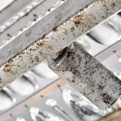 Budget 🔥 Edvivi Lighting 9Th Avenue 4-Light Antique Sliver Rectangular Crystal Chandelier 🧨 -ceiling lighting store 283193620ed35304 3513 w800 h800 b0 p0