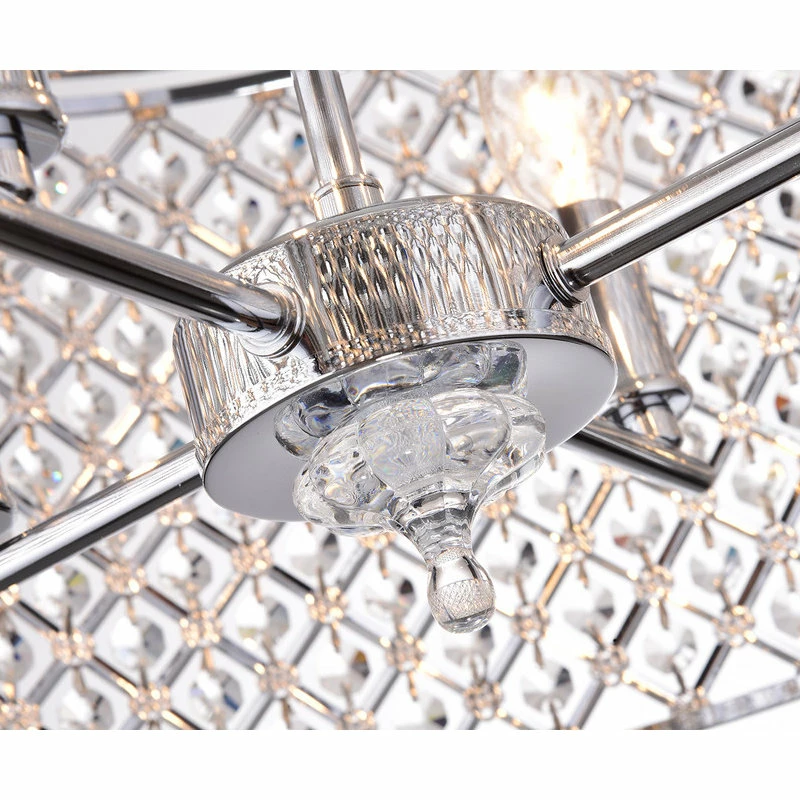 Cheapest π Edvivi Lighting Marya 4-Light Chrome Beaded Drum Semi Flush Mount Chandelier Glam Lighting π 3 Cheapest π Edvivi Lighting Marya 4-Light Chrome Beaded Drum Semi Flush Mount Chandelier Glam Lighting π - Image 3