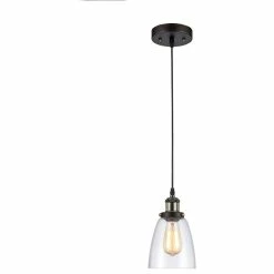Best reviews of π₯ CHLOE Lighting, Inc. "MANETTE" 1 Light Rubbed Bronze Ceiling Mini Pendant 6" Shade π§¨