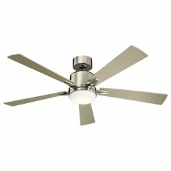 Hot Sale 🤩 Kichler 52" Lucian LED Fan, Polished Nickel/Black/Silver Blade 💯 -ceiling lighting store 29e135750b58eecf 4480 w800 h800 b1 p0