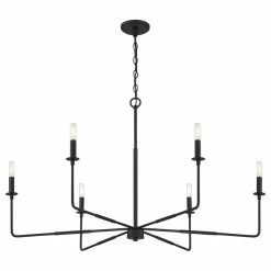 Cheap 🧨 Savoy House Salerno 6-Light Matte Black Chandelier ✨ -ceiling lighting store 2a61477a006f93e1 0028 w800 h800 b1 p0