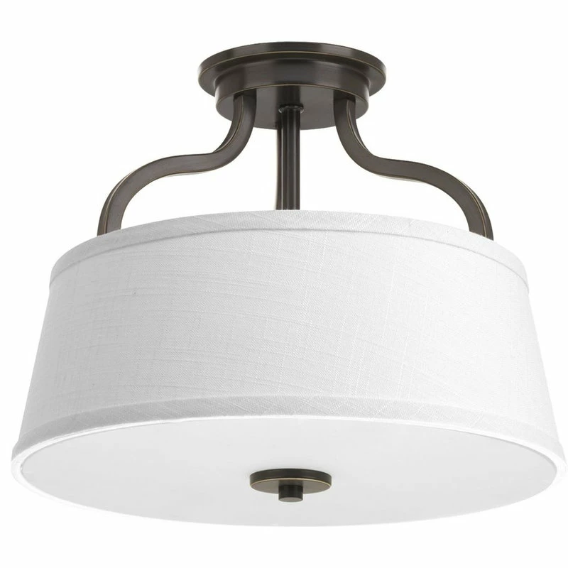 Outlet 🥰 Progress Lighting Arden 2-Light Semi-Flush Convertible Light, Antique Bronze 🌟 1 Outlet 🥰 Progress Lighting Arden 2-Light Semi-Flush Convertible Light, Antique Bronze 🌟