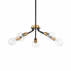 Top 10 ⌛ Edvivi Lighting 5-Light Black And Antique Gold Modern Contemporary Sputnik Chandelier 😉 -ceiling lighting store 2e316c450d681ebc 0710 w800 h800 b0 p0