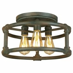 Promo π€© EGLO USA Wymer 3-Light Ceiling Light, Zinc π₯