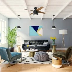 Budget 😉 Hunter Fan Company 52" Cranbrook Low Gloss Black Ceiling Fan W/ Light/Remote 😉 -ceiling lighting store 324174cf0f8fcf45 7532 w800 h800 b0 p0