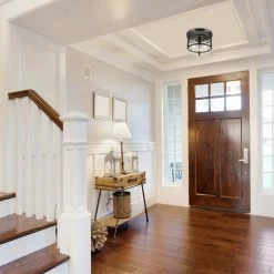 Hot Sale ✔️ Globe Electric Wexford 3-Light Dark Bronze Semi-Flush Mount Ceiling Light, Clear Glass 👏 -ceiling lighting store 32a1c7d60bec9558 5740 w800 h800 b0 p0