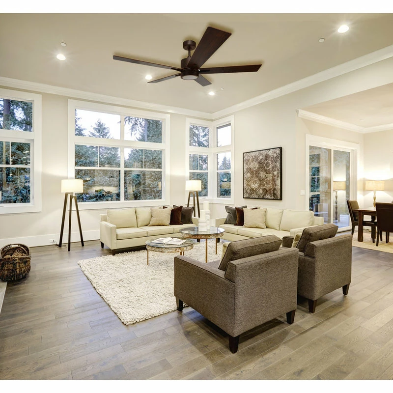 Best deal π Vivio Lighting 5-Blade 52" Modern Rubbed Bronze Ceiling Fan W/LED + Wall Control β 2 Best deal π Vivio Lighting 5-Blade 52" Modern Rubbed Bronze Ceiling Fan W/LED + Wall Control β - Image 2