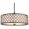 Buy 🤩 Kira Home Harper 23" Double Drum Chandelier, Lattice Outer Metal Shade, Inner 🧨