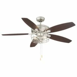 Hot Sale 🎁 Helmsman Lighting Works Ceiling Fan With Light, Brushed Nickel, 52" 👏 -ceiling lighting store 3a5176c109ea5ea9 8809 w800 h800 b1 p0