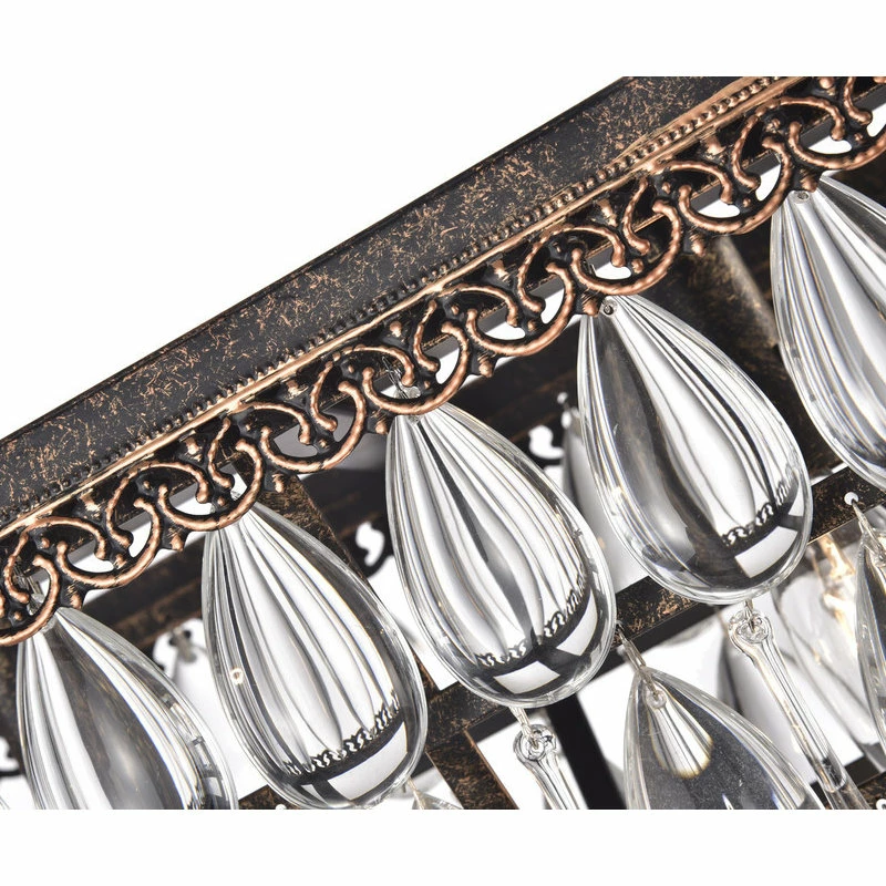 Promo π Edvivi Lighting 6-Light Antique Bronze Rectangular Crystal Chandelier Dining Room 40" Glam π― 2 Promo π Edvivi Lighting 6-Light Antique Bronze Rectangular Crystal Chandelier Dining Room 40" Glam π― - Image 2