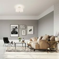 Deals 🛒 Kira Home Addison 13" Ceiling Light, Off-White Fabric Drum Shade, Brushed Nickel 🎉 9 Deals 🛒 Kira Home Addison 13" Ceiling Light, Off-White Fabric Drum Shade, Brushed Nickel 🎉 -ceiling lighting store 3f81924a0ebc7c2e 8635 w800 h800 b0 p0