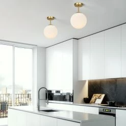 Deals 💯 Light Society Aura Globe Ceiling Light, Milk Glass 🔥 -ceiling lighting store 40010b870f6e8a77 0158 w800 h800 b0 p0