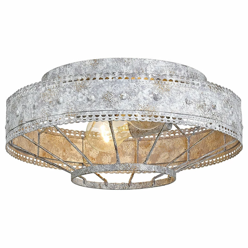 Best deal 🤩 Golden Lighting Ferris Flush Mount, Oyster 🤩 1 Best deal 🤩 Golden Lighting Ferris Flush Mount, Oyster 🤩