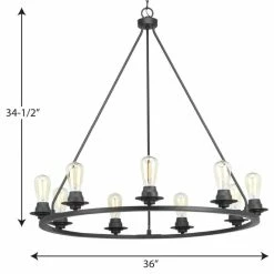 Budget 🧨 Progress Lighting Debut 9-Light Chandelier, Graphite 😀 -ceiling lighting store 41d1a2a40f515aee 1444 w800 h800 b1 p0